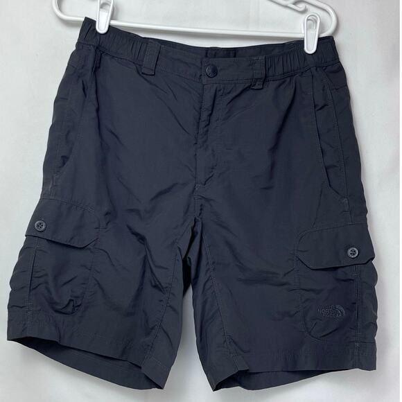 North Face Men's Size Small Gray Pull On Elastic Waist Shorts Hiking Athleisure - Picture 1 of 10